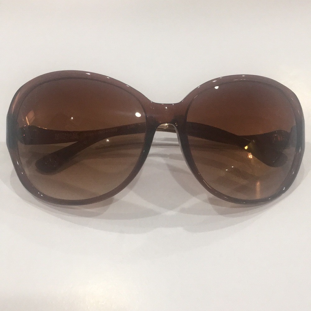 Michael Kors Drake Round Brown Sunglasses